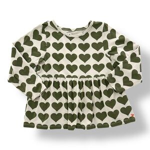 Pink Chicken | Heart Print Swing Top (7 yrs) 💚